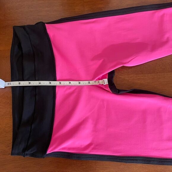 Lululemon Run Pace Tight Leggings size 6 Black Pink Colorblock Luxtreme Pocket - Picture 5 of 11